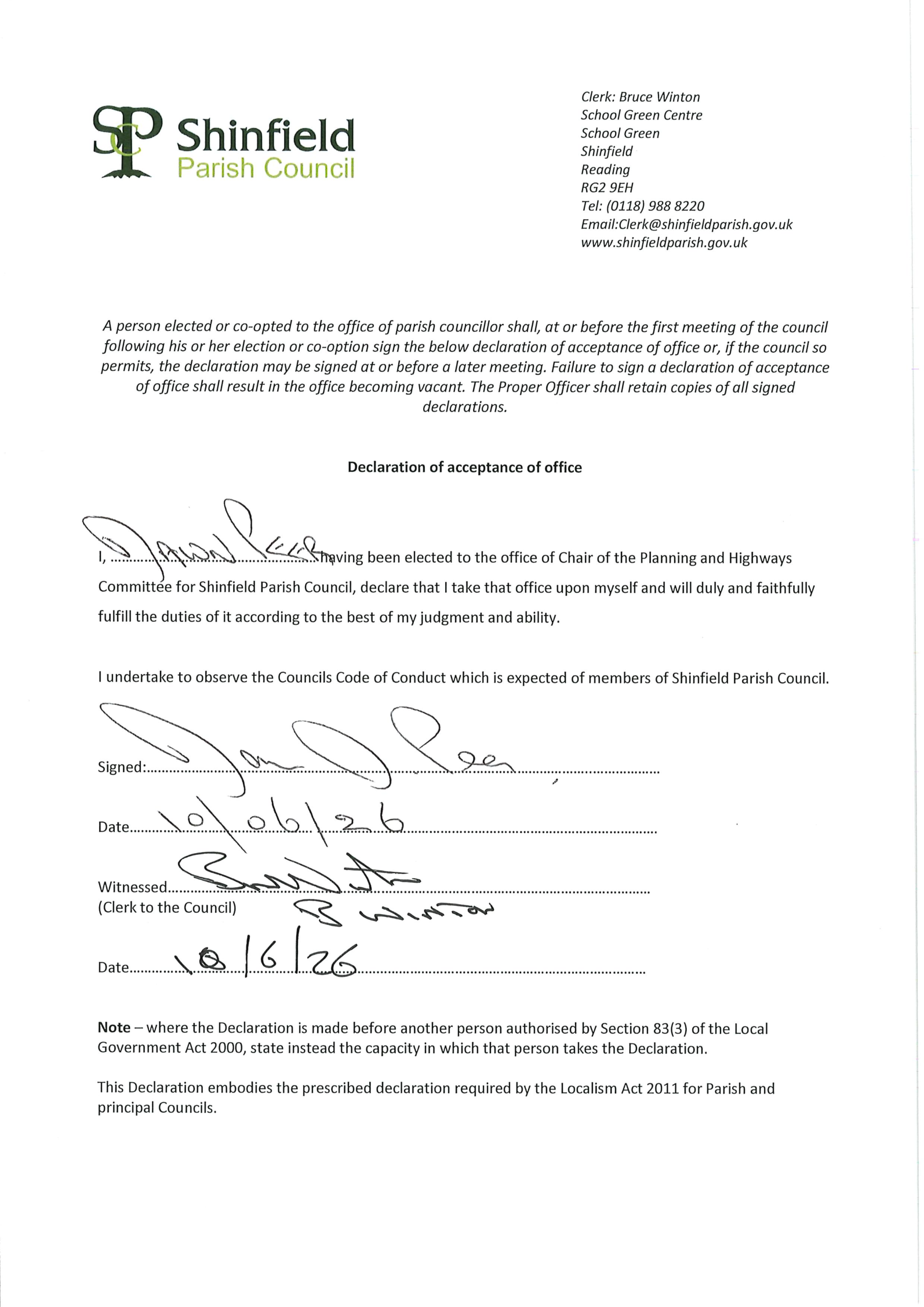 D Peer Chair acceptance P&H 2026