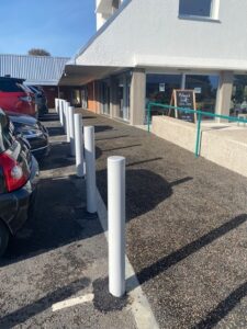 bollards at SGC
