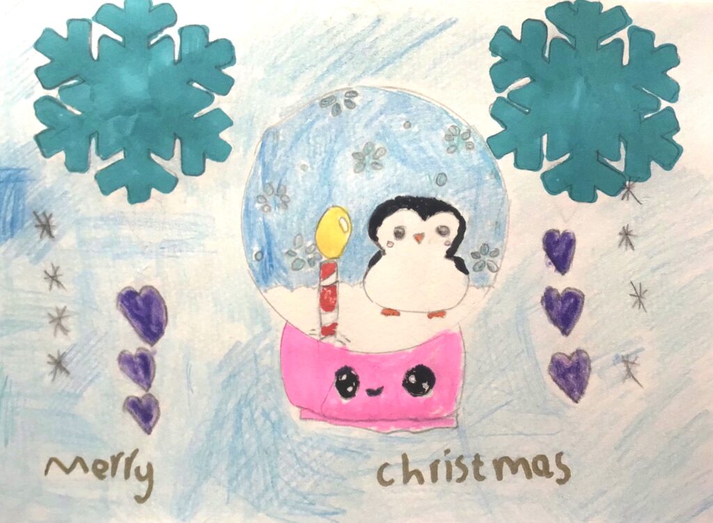 children's Christmas art comp entries 2023