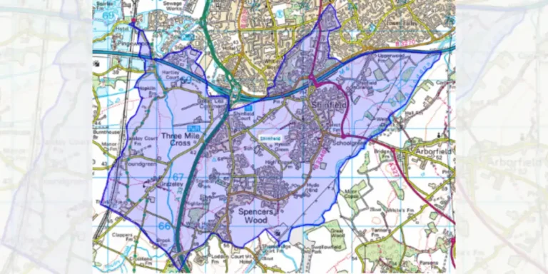 shinfield parish boundary map