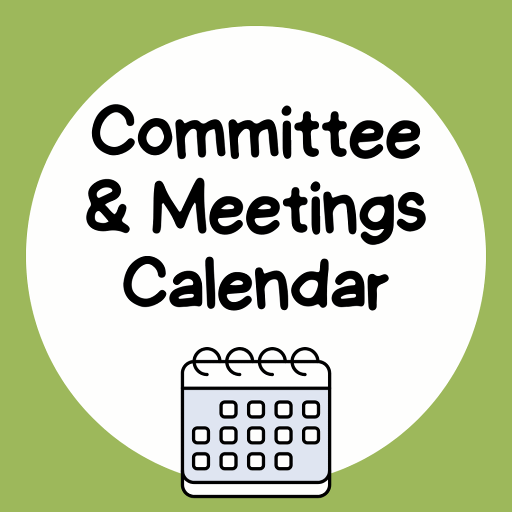 Committee and meetings button for whats on