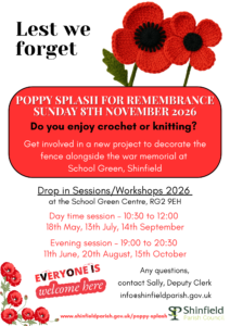 poppy splash flyer with workshop dates