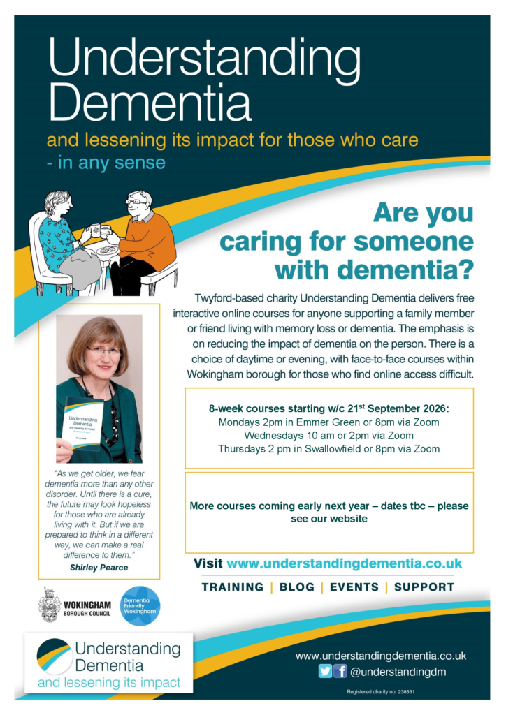 dementia family training september 2026 wokingham borough council