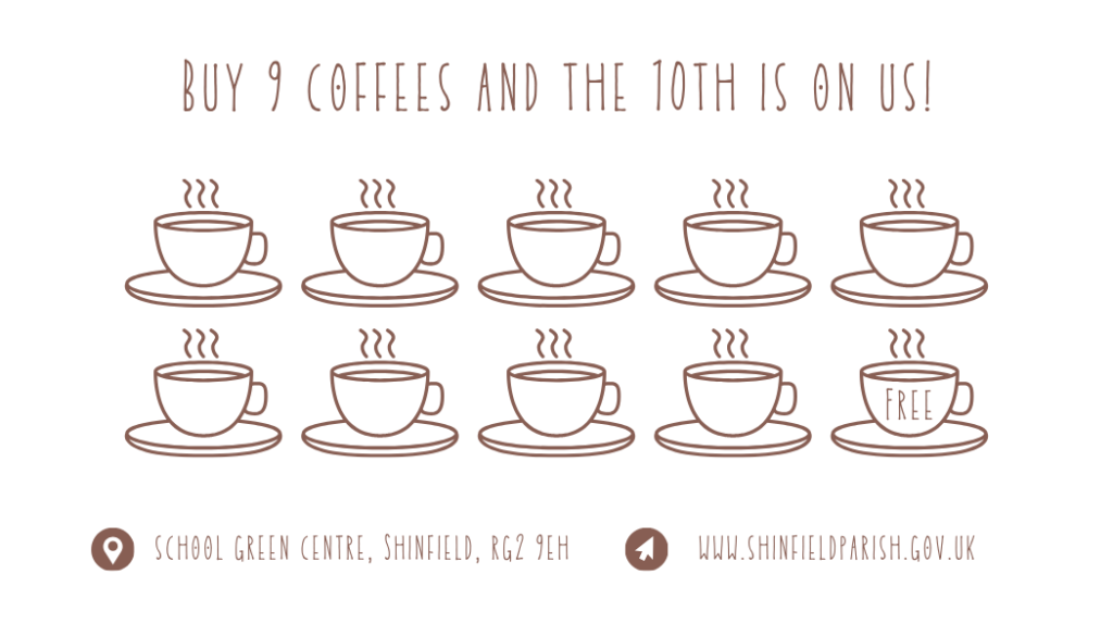 loyalty scheme in tin roof cafe