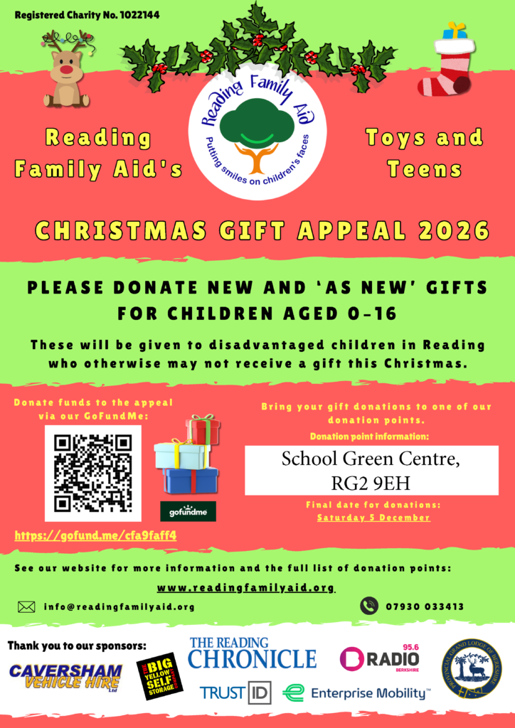 Christmas appeal for toys for children and teens